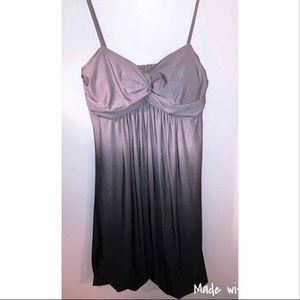 Sparkly grey to black ombré formal dress